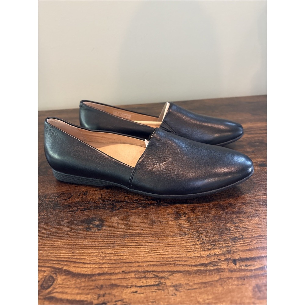 NWOT Dansko Larisa Slip-On Flats Leather Shoes Loafers Black 9.5 10 EU 41